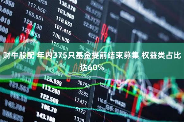 财牛股配 年内375只基金提前结束募集 权益类占比达60%